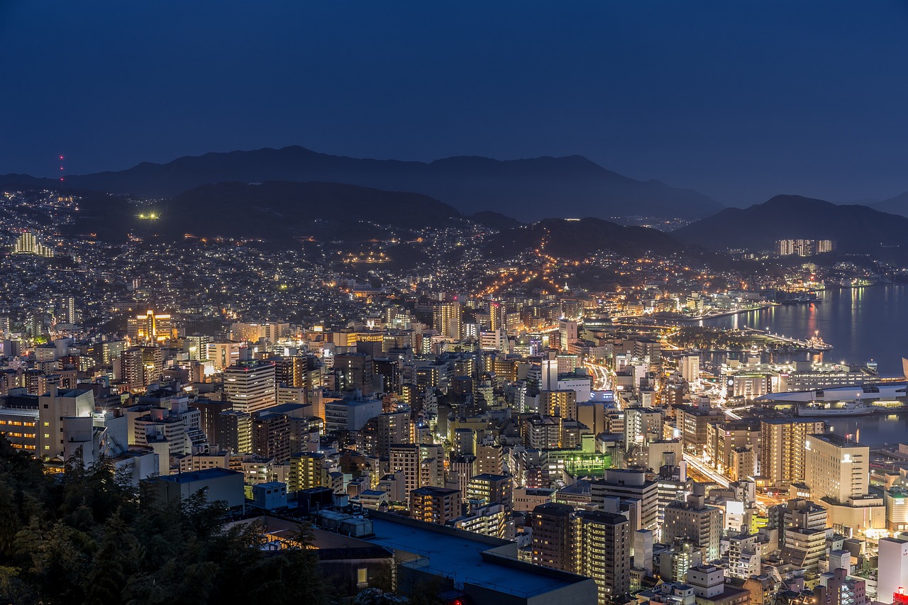 日本の夜景の写真